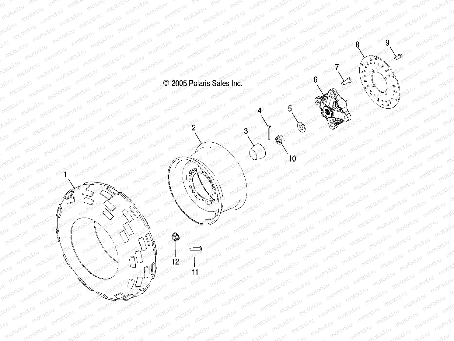 WHEELS | WHEELS, FRONT TIRE and BRAKE DISC - A16SUE57F1 (4999200059920005B12)
