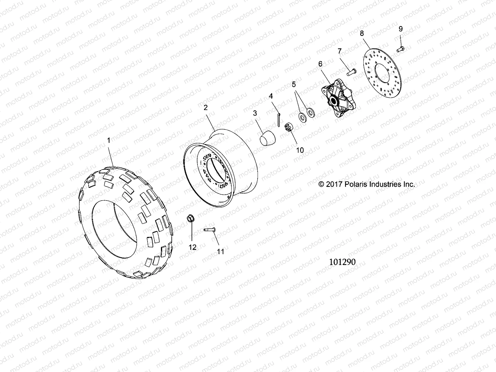 WHEELS | WHEELS, FRONT TIRE and BRAKE DISC - A18SDA57B7/L7/E57B5
