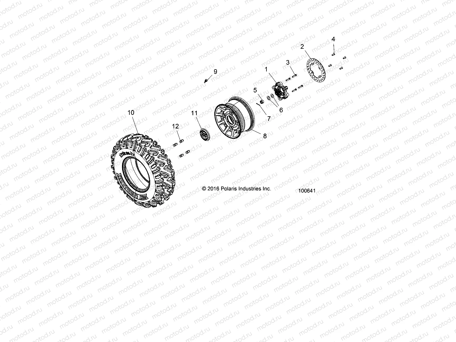 WHEELS | WHEELS, FRONT TIRE and BRAKE DISC - A19DCE87AK (100641)