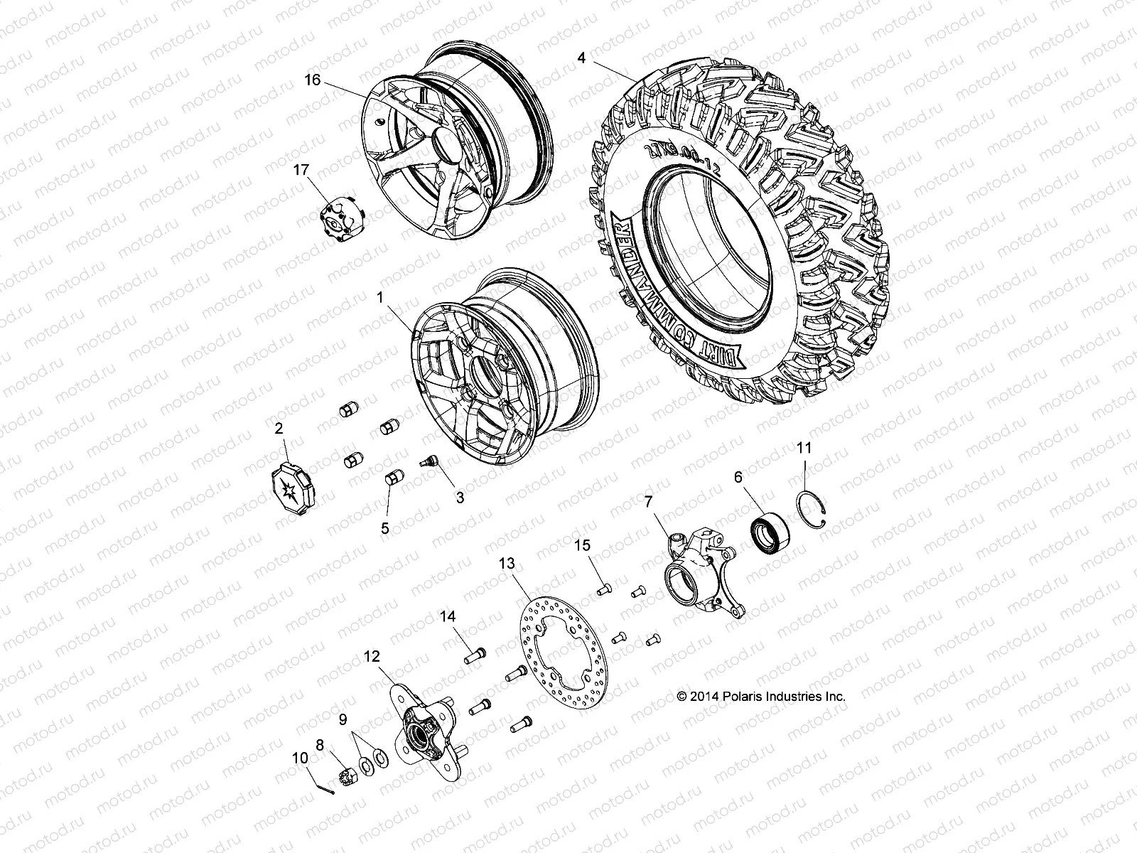 WHEELS | WHEELS, FRONT - Z15VAE87AK/AS/AI/AN/X87AL (49RGRWHEELFRT15Z900AL)