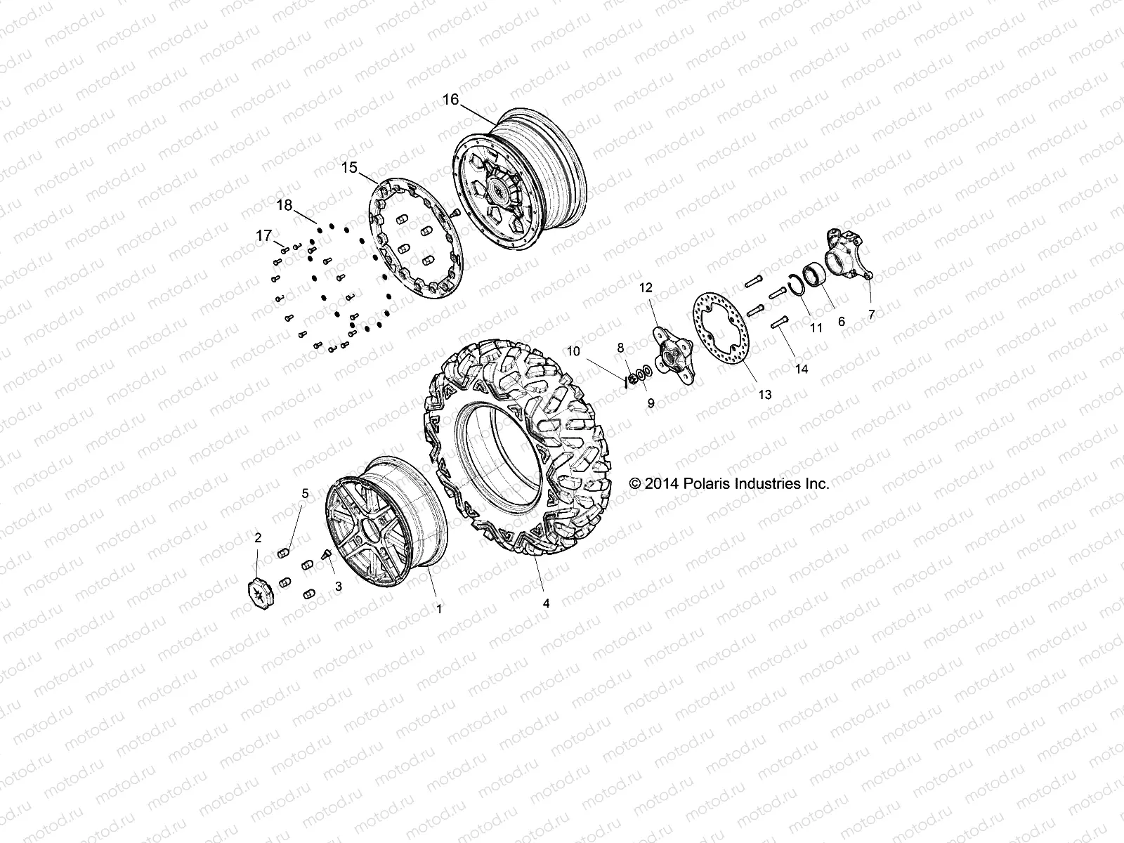 WHEELS | WHEELS, FRONT - Z15VDE99AT/AL/AV/AW/LP/EW/NV/NW/K99AA (49RGRWHEELFRT151000)