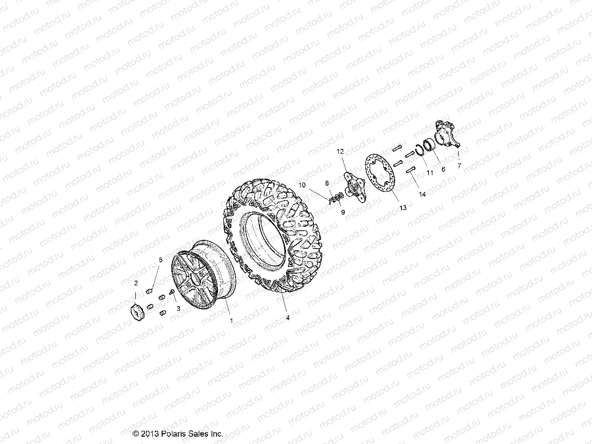 WHEELS | WHEELS, FRONT - Z15VDE99FV (49RGRWHEELFRT14RZR1000)