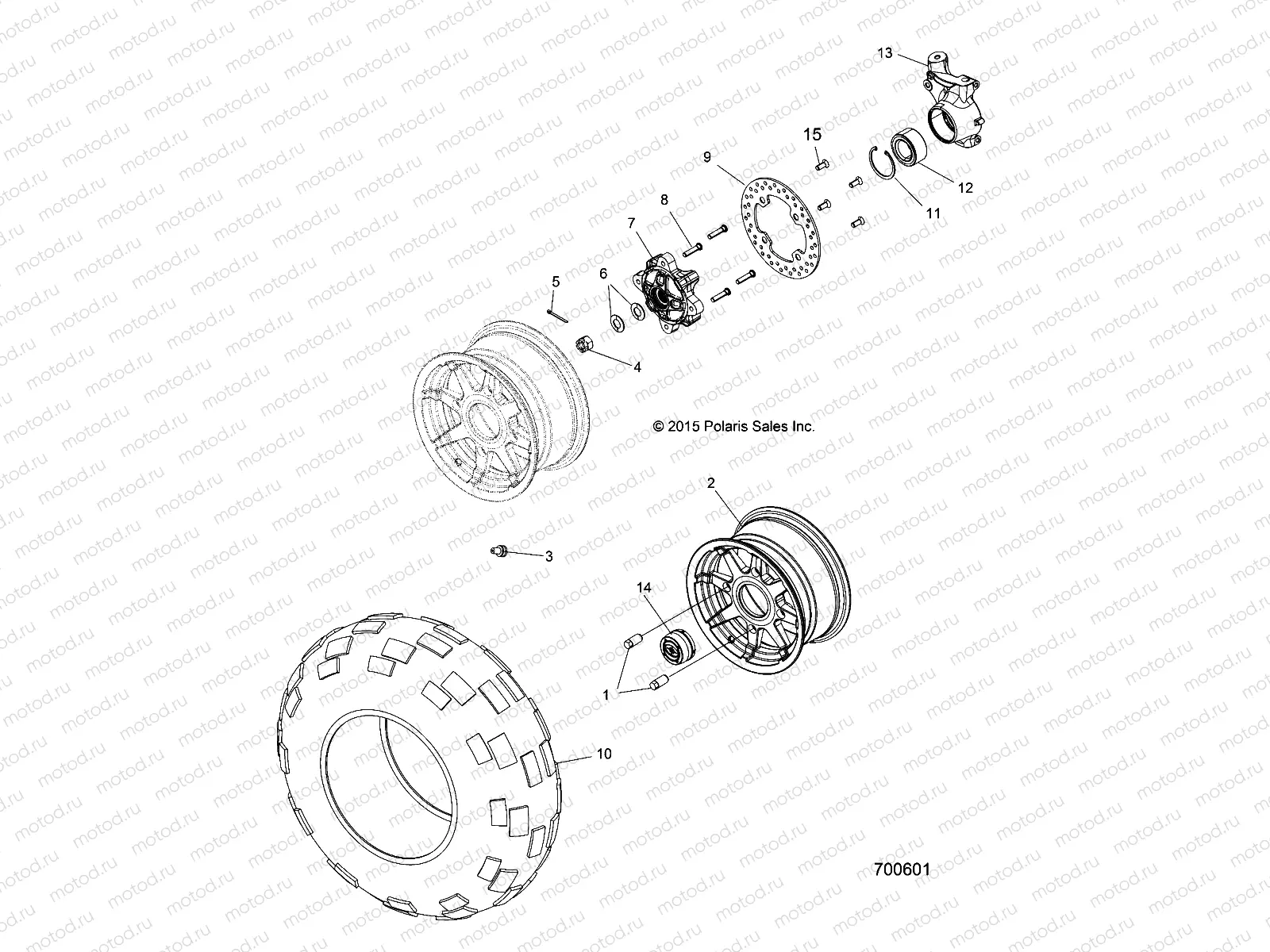 WHEELS | WHEELS, FRONT - Z16VHA57FJ (700601)