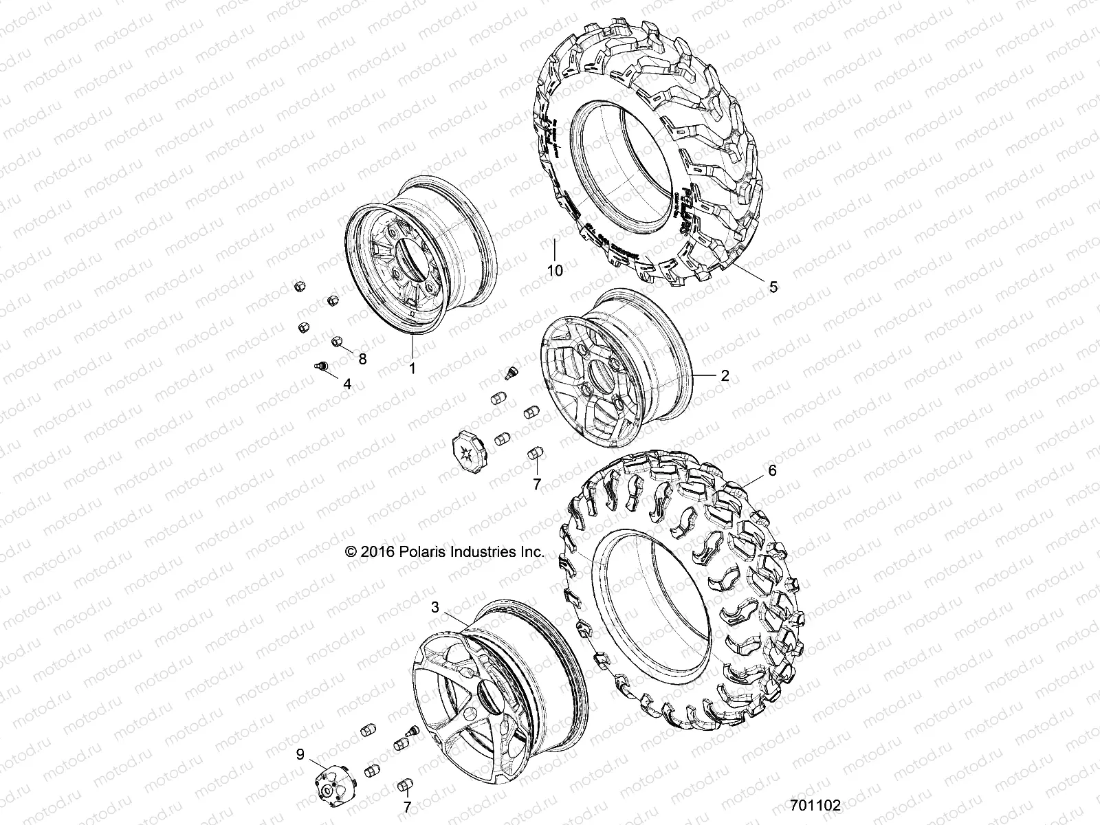 WHEELS | WHEELS, FRONT - Z17VA/E/X87 ALL OPTIONS (701102)