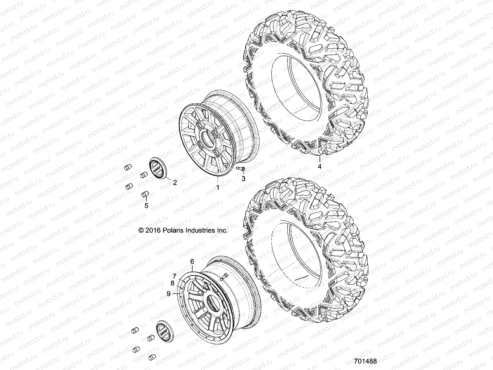 WHEELS | WHEELS, FRONT - Z17VFE92NG/NK/NM (701488)