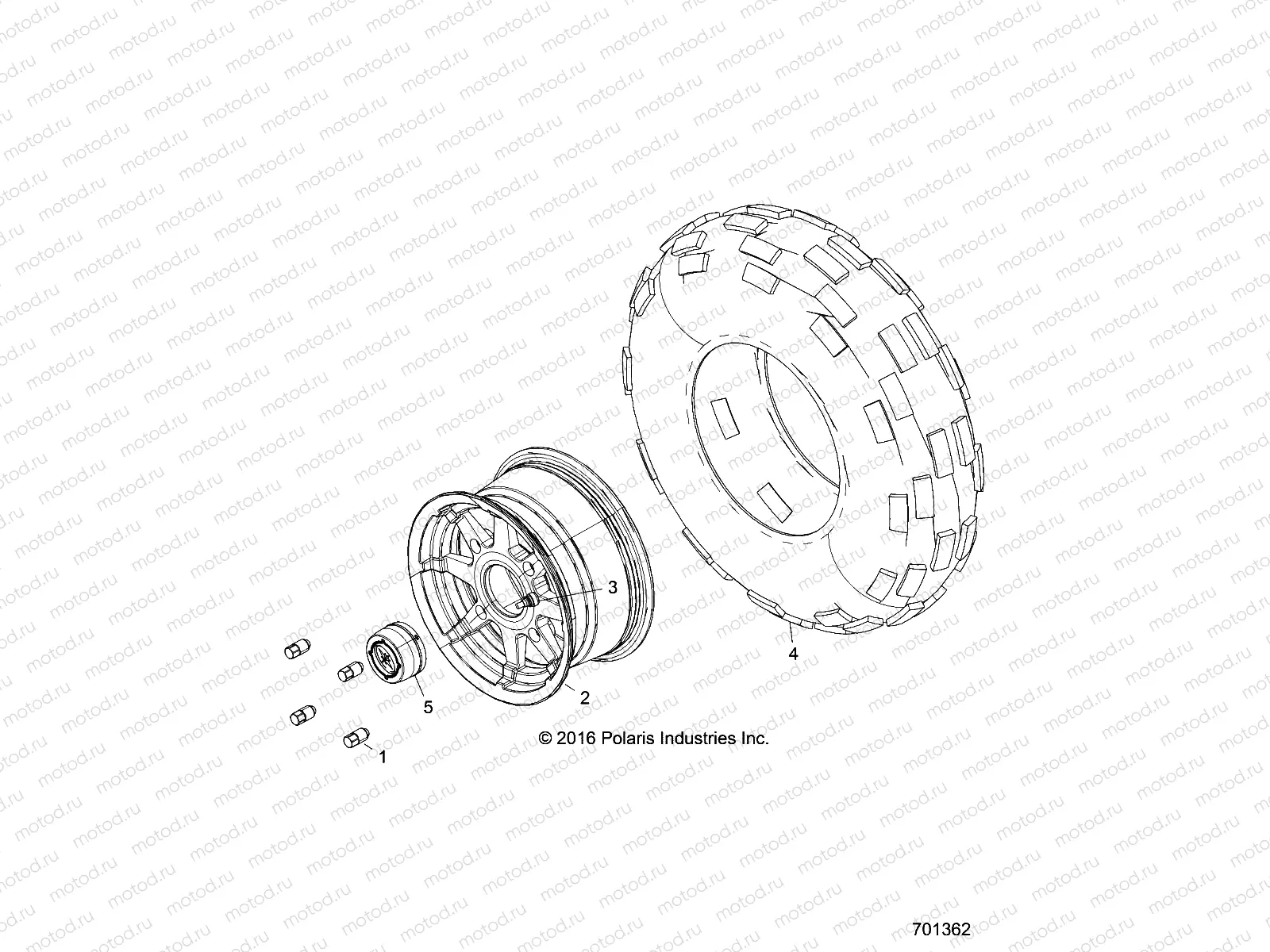 WHEELS | WHEELS, FRONT - Z17VJE57AR (701362)