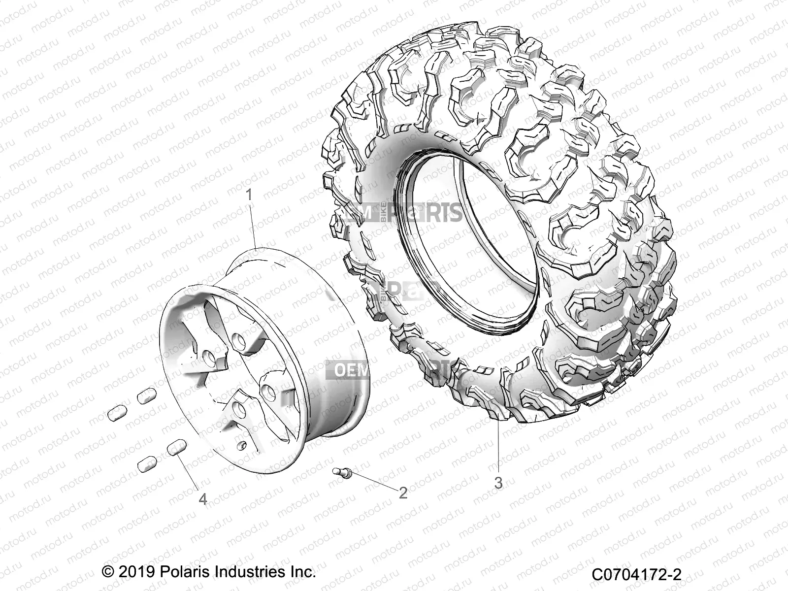 WHEELS | WHEELS, FRONT - Z20R4_92AC/BC/AE/BE/AK/BK/AR/BR/AH/BH/AT/BT/LE/LT/LC (C0704172-2)
