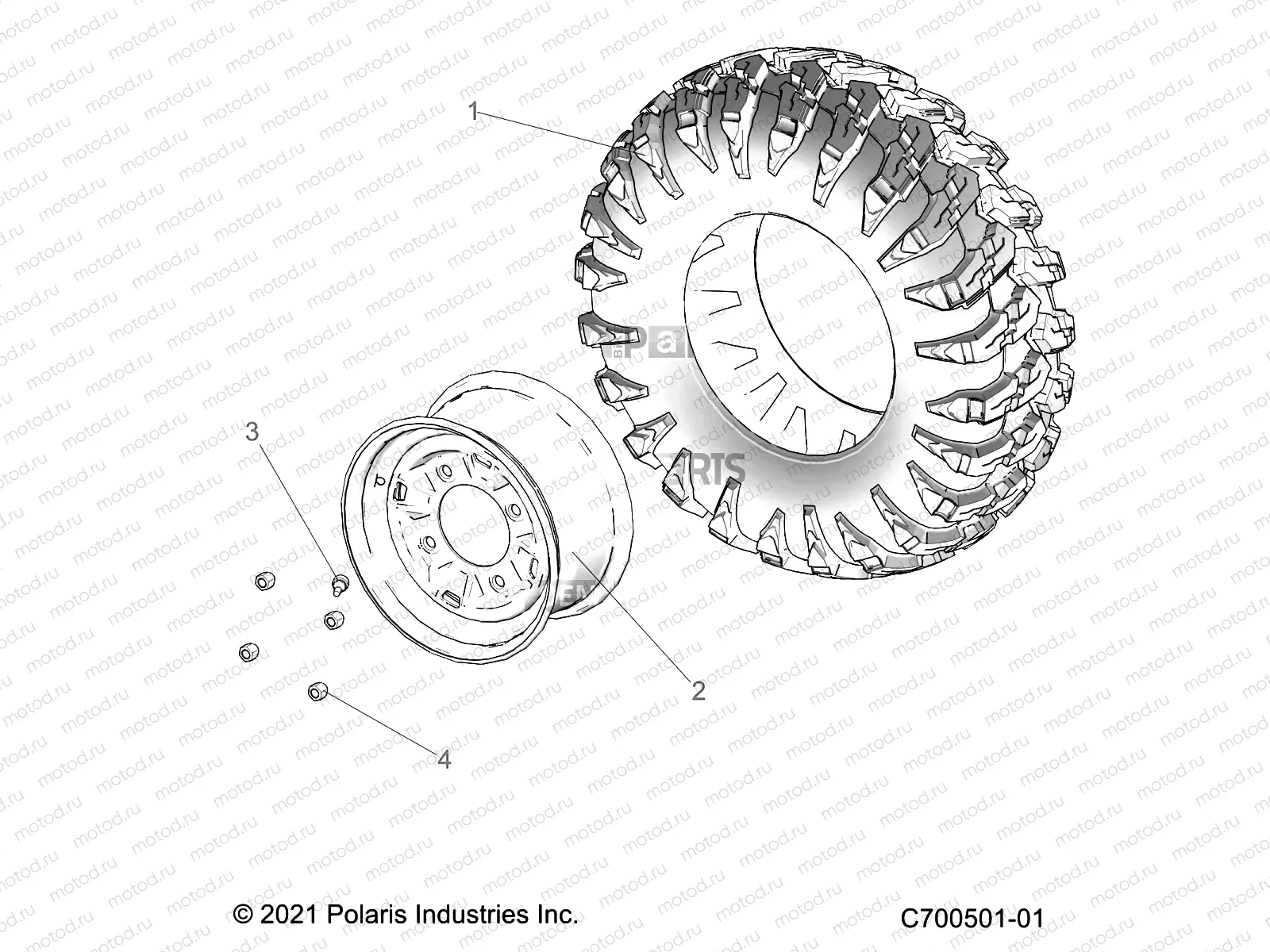 WHEELS | WHEELS, FRONT - Z21A5A87B2 (C700501-01)