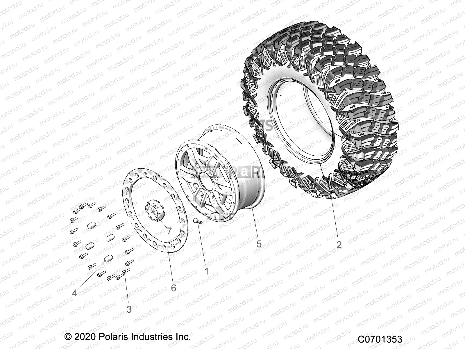 WHEELS | WHEELS, FRONT - Z22NAR99AF/BF (C0701353)