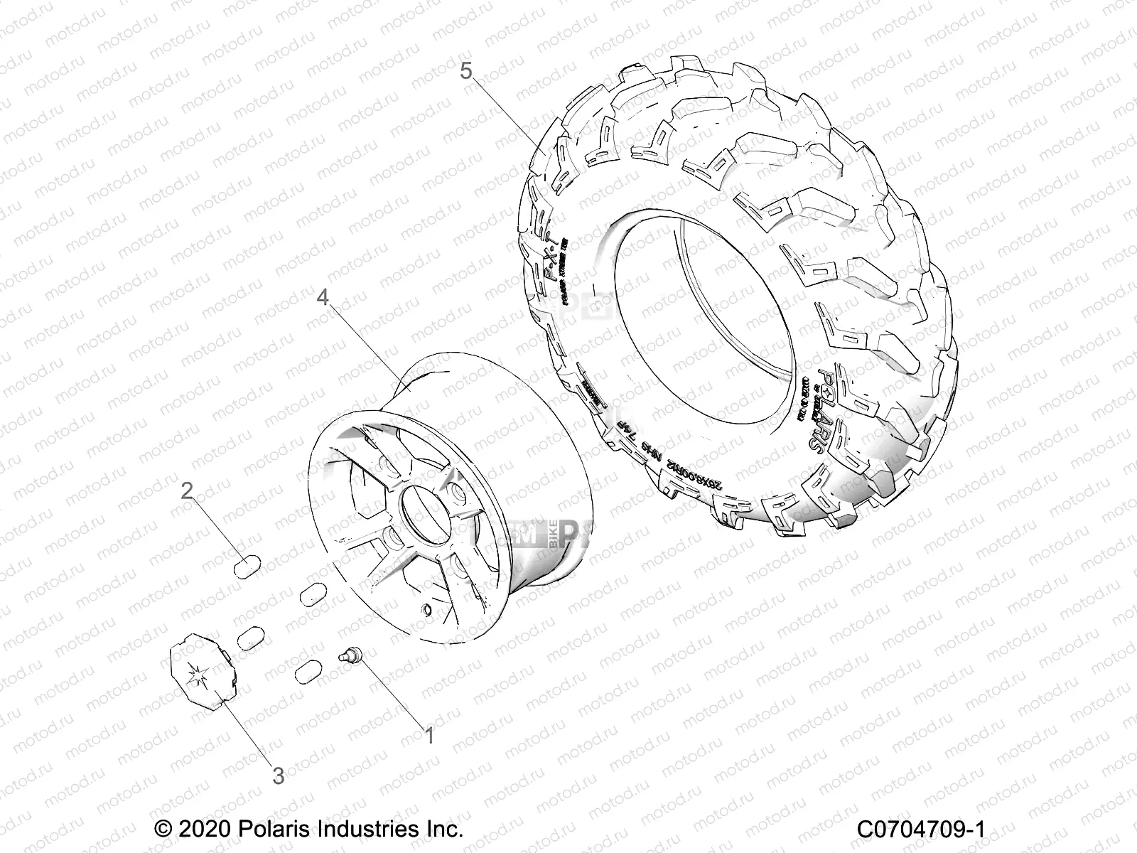 WHEELS | WHEELS, FRONT - Z23A5P87A5/K87A4(CC0704709-1)