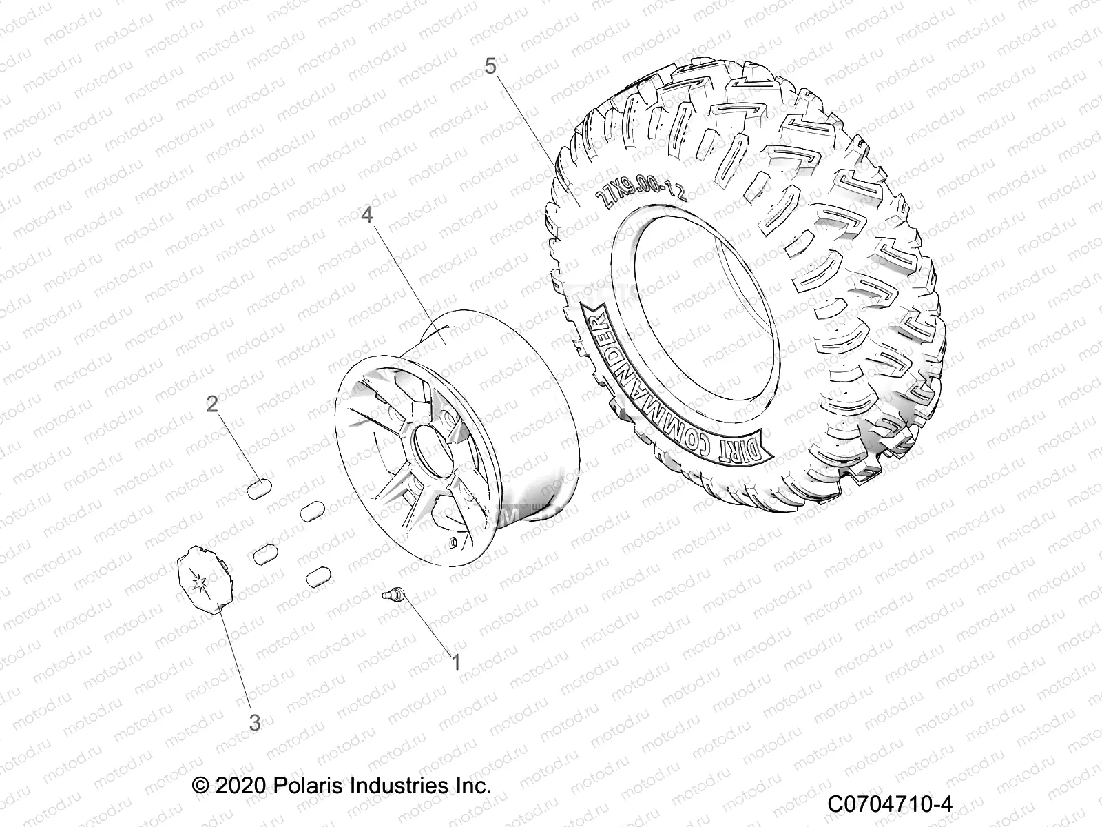 WHEELS | WHEELS, FRONT - Z23ASE99F4/S99C4/F4 (C0704710-4)