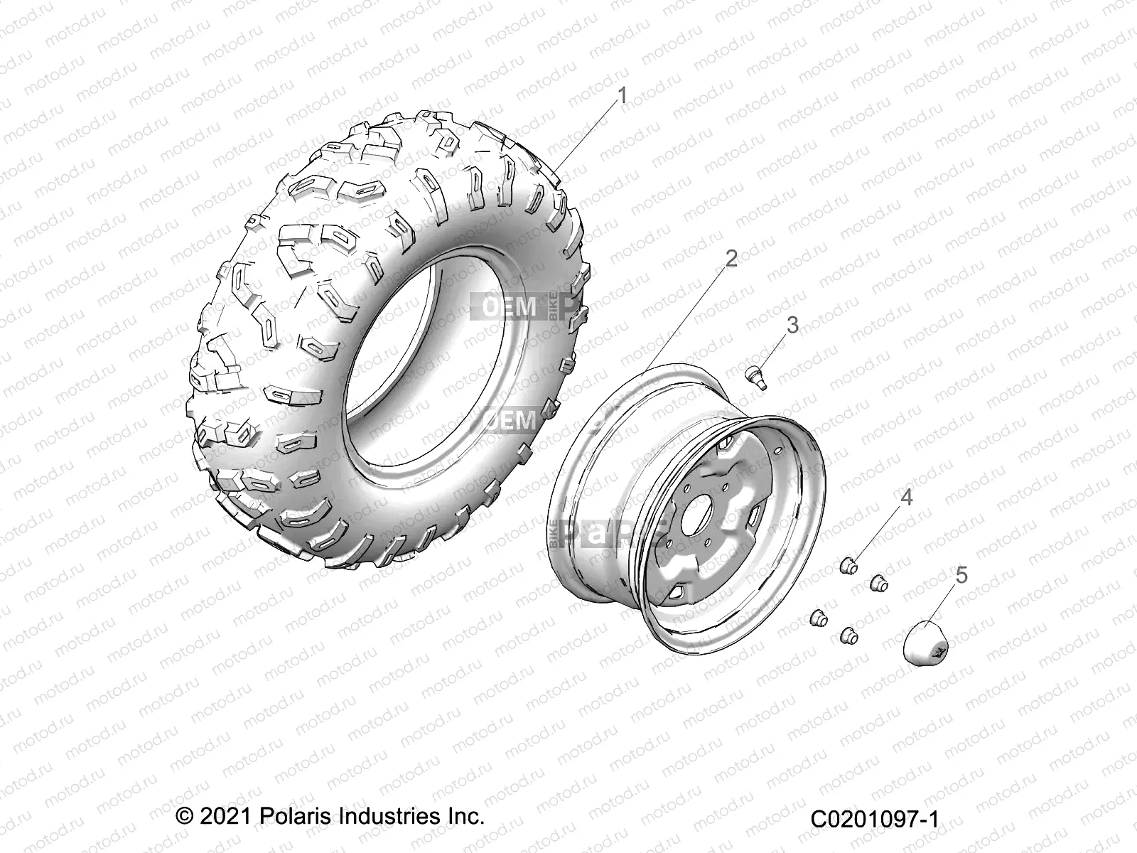 WHEELS | WHEELS, FRONT - Z23HCB18D2 (C0201097-1)