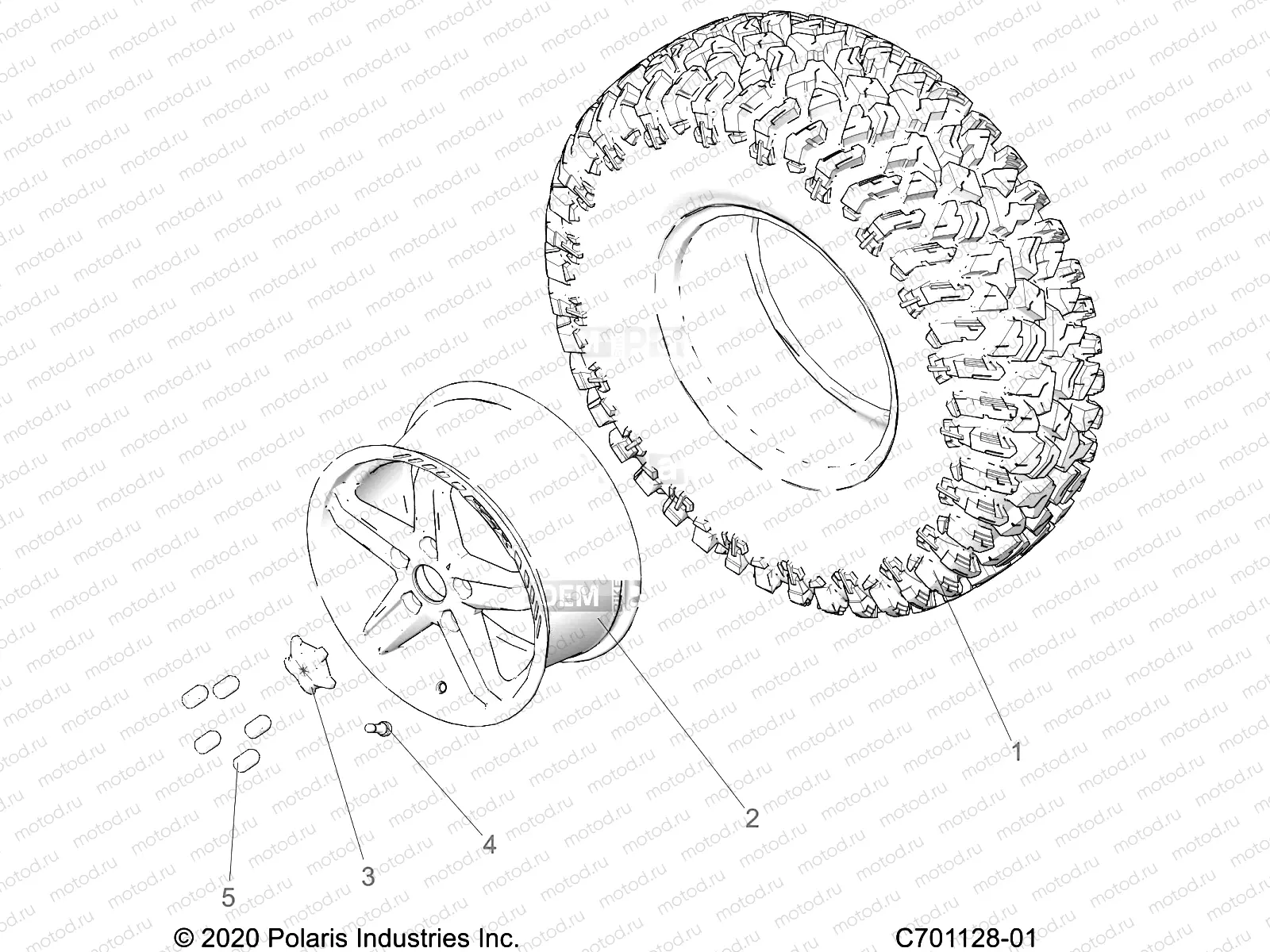 WHEELS | WHEELS, FRONT/REAR - Z23GAC92A/92B (C701128-01)