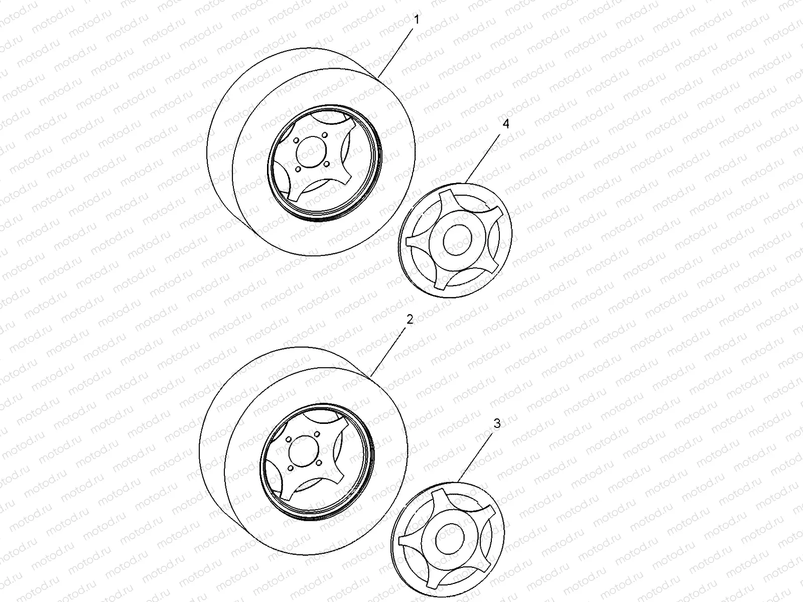 WHEELS | WHEELS, OPTIONS, CHROME and SILVER - L12G2A/L12G4A/L12G2S/L12G4S/L12G2L (49GEMOPTIONS11WHLCHROMEE2)