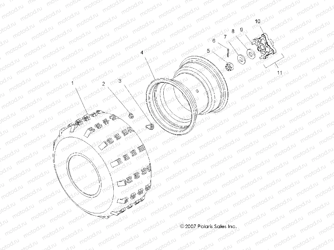 WHEELS | WHEELS, REAR - A08GJ52AA/AB/AC (49ATVWHEELREAR08OUT525S)