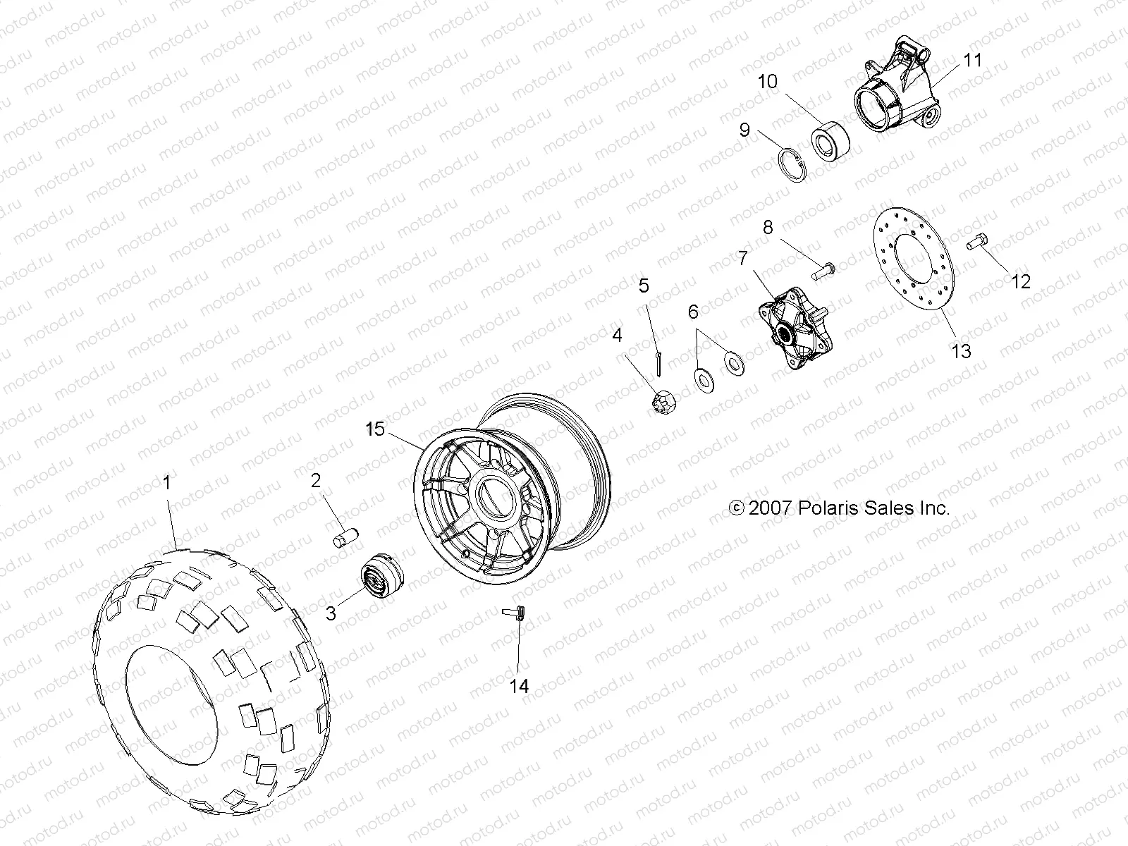 WHEELS | WHEELS, REAR - A08MH76SS/SF (49ATVWHEELREAR08SP800SCAND)