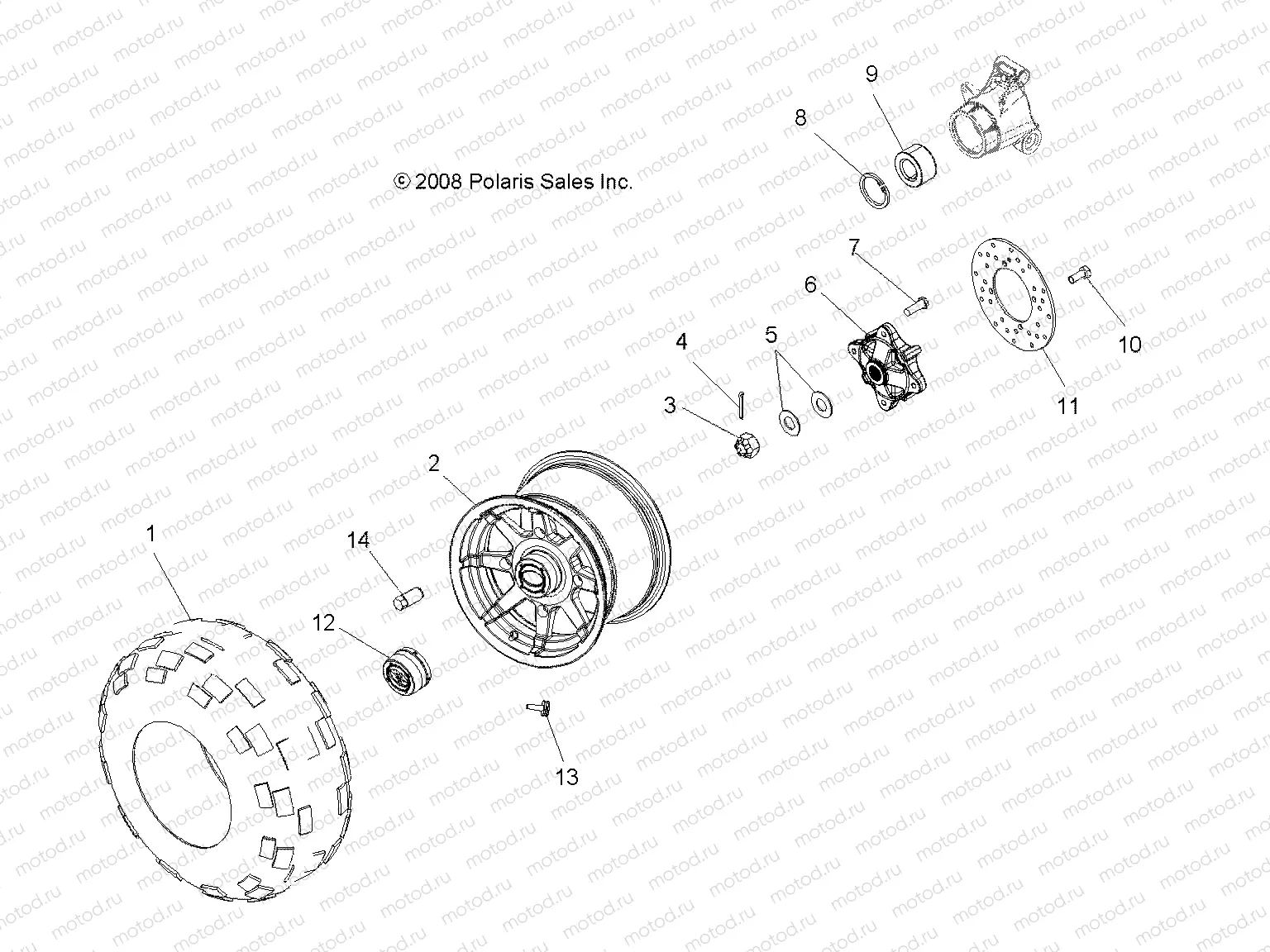 WHEELS | WHEELS, REAR - A09DN50AB/AZ (49ATVWHEELREAR09SPTRG500)