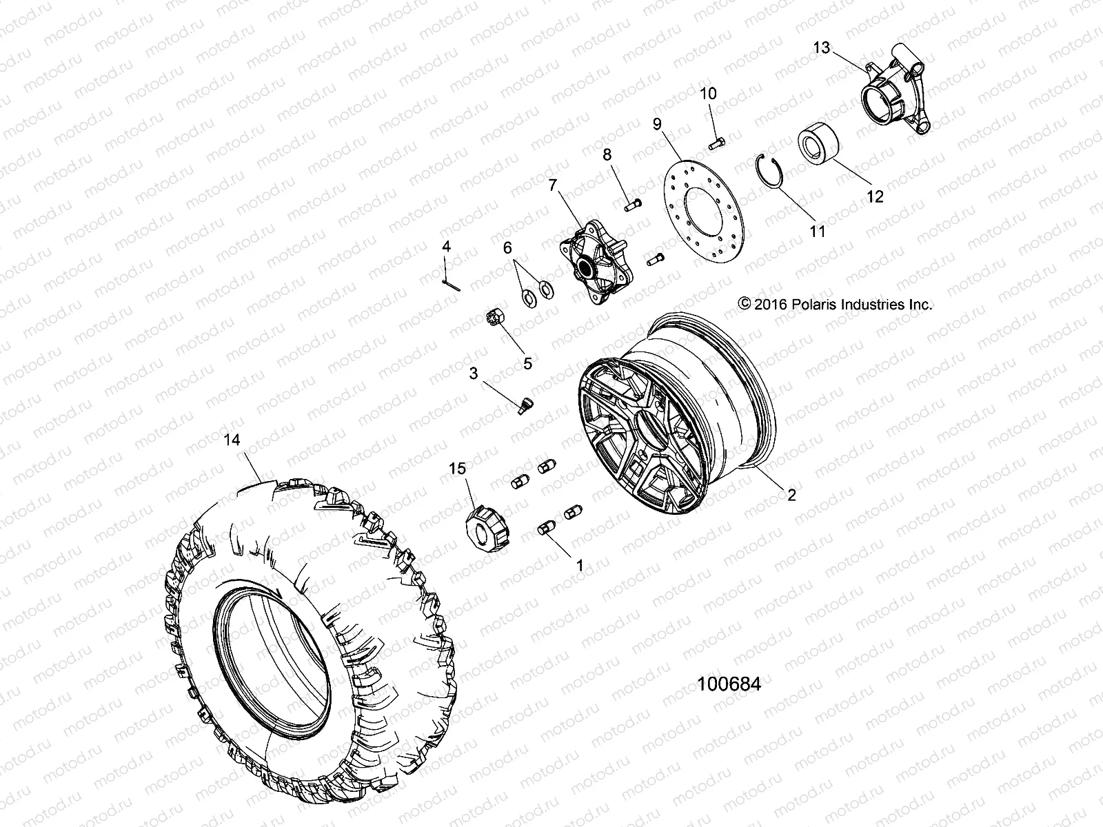 WHEELS | WHEELS, REAR - A17DAE57AM (100684)