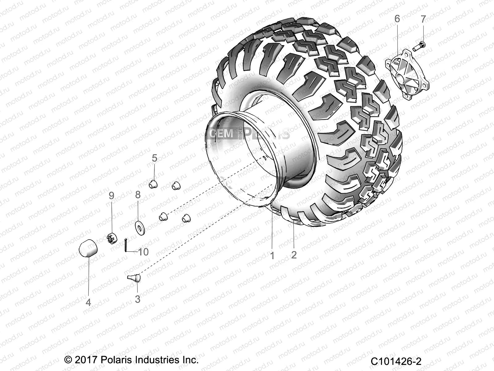 WHEELS | WHEELS, REAR - A19HAA15A7/B7 (101426-2)