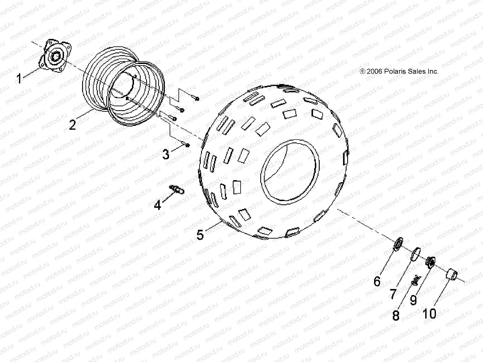 WHEELS | WHEELS, REAR - A21YAK11B6/B7/N6/N7 (49ATVWHEELREAR07OTLW90)