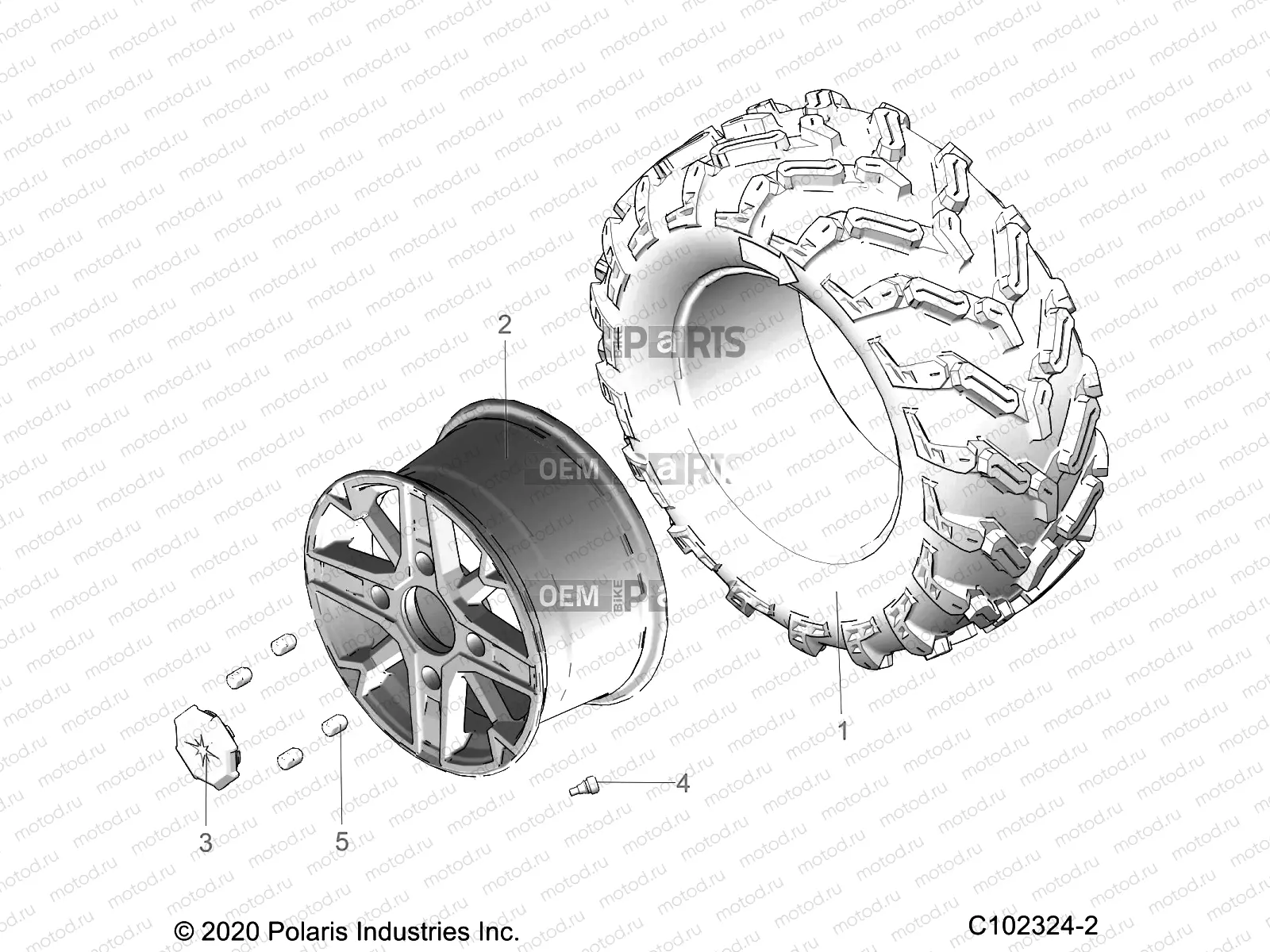 WHEELS | WHEELS, REAR - A22SXD95A9 (C102324-2)
