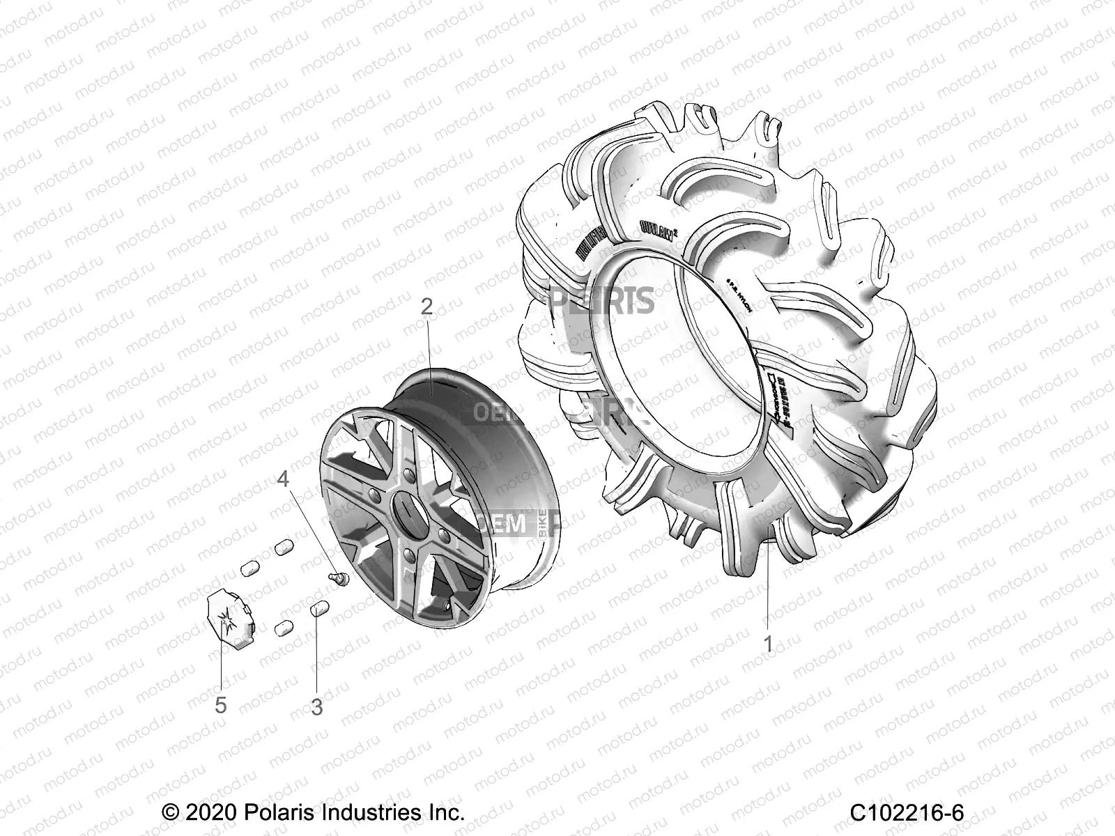 WHEELS | WHEELS, REAR - A22SXN85A4 (C102216-6)