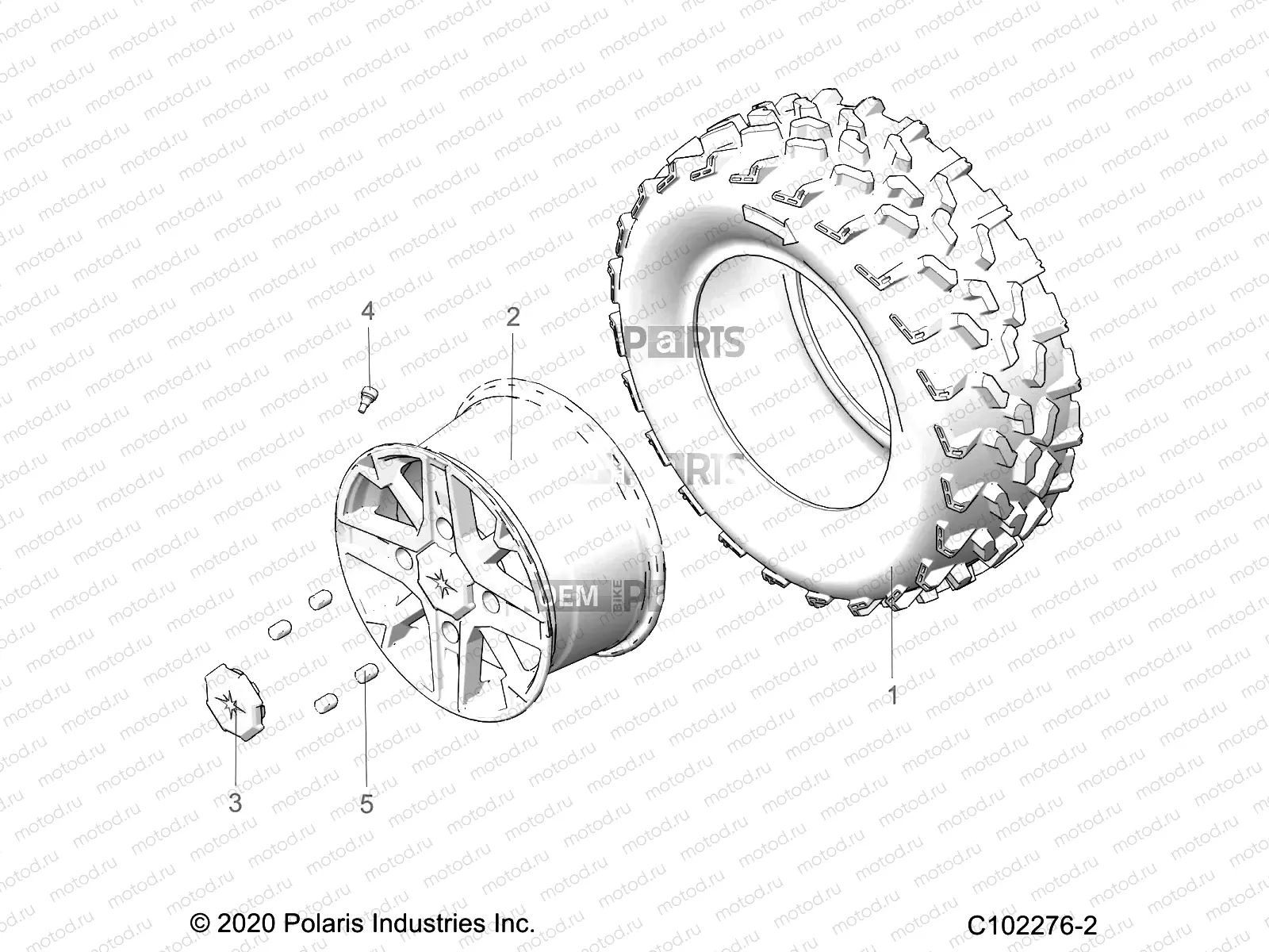 WHEELS | WHEELS, REAR - A22SYE95KP (C102276-2)