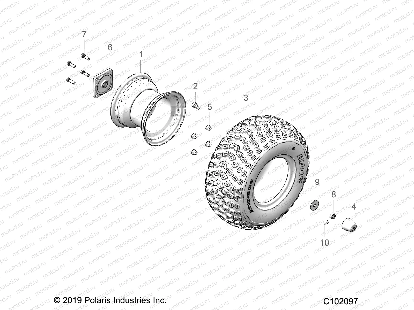 WHEELS | WHEELS, REAR - A23HBB07N3/N7 (C102097)