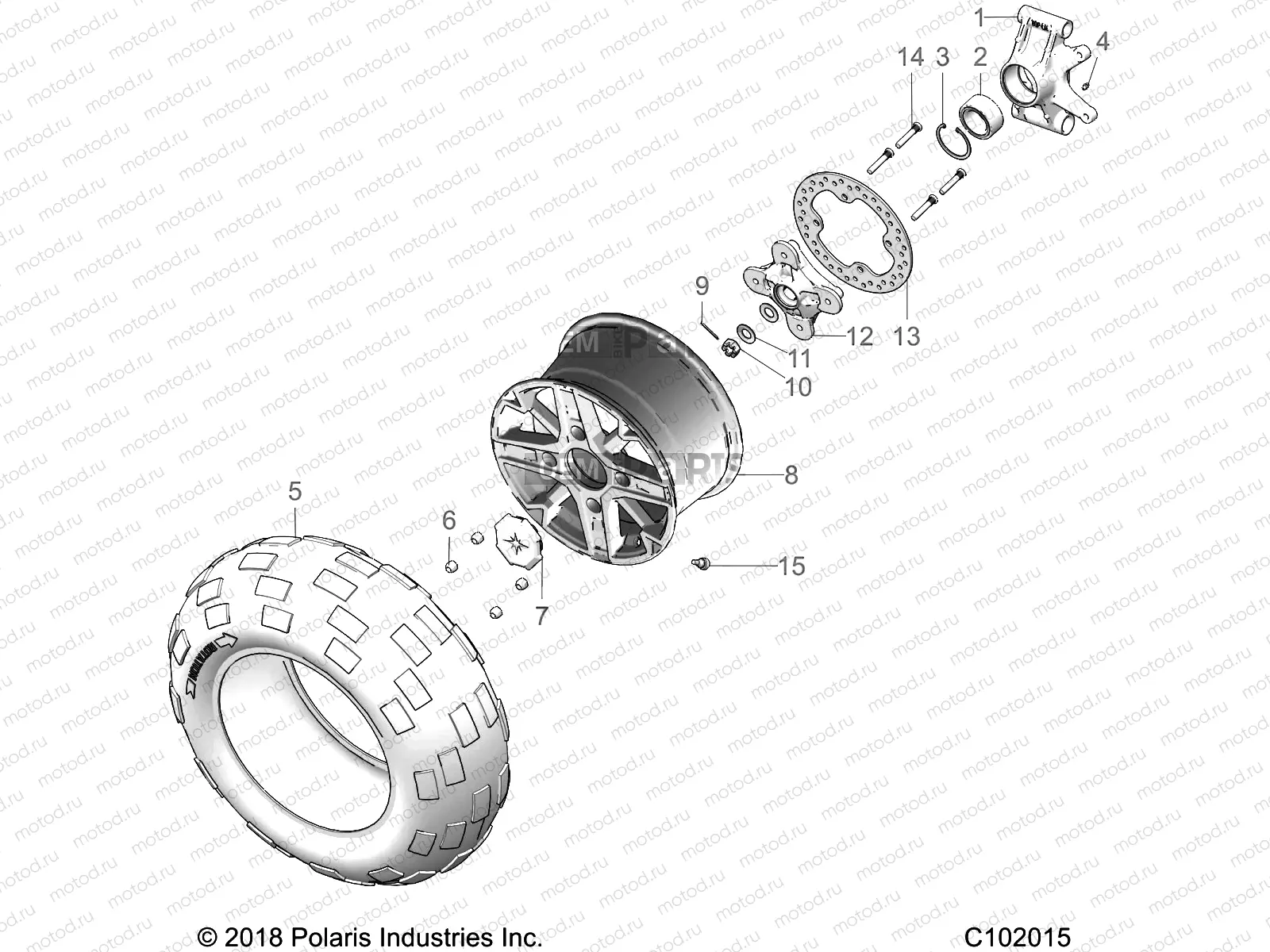 WHEELS | WHEELS, REAR and HUB - A19SXE85BC/B9/ZBJ (C102015)