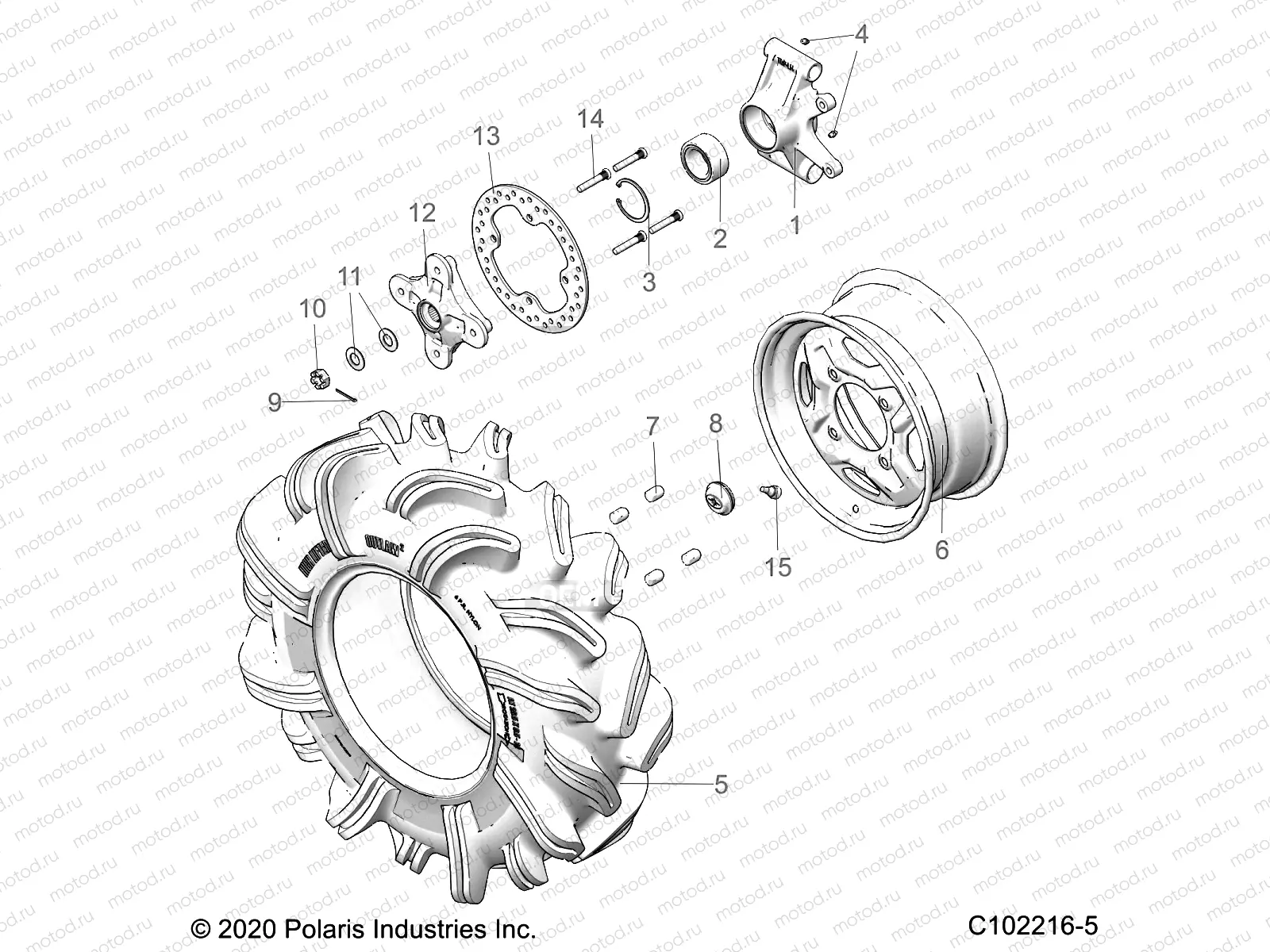 WHEELS | WHEELS, REAR and HUB - A20SXN85A8/CA8 (C102216-5)