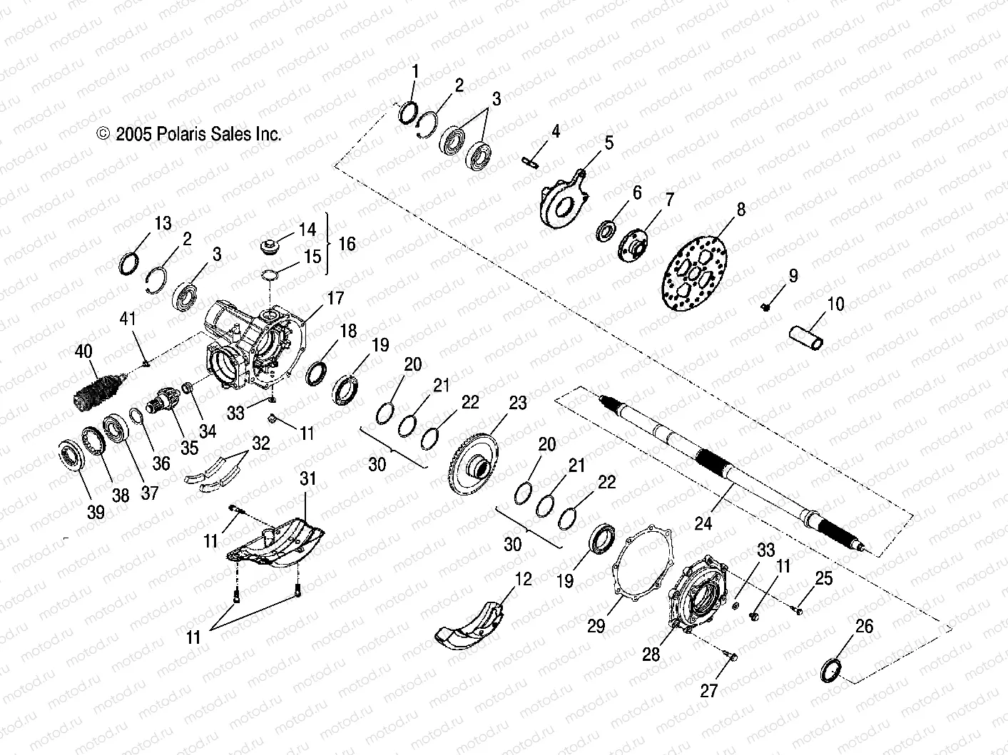 WHEELS | WHEELS, REAR AXLE - A08PB20EB (49ATVAXLE09PHXQD)