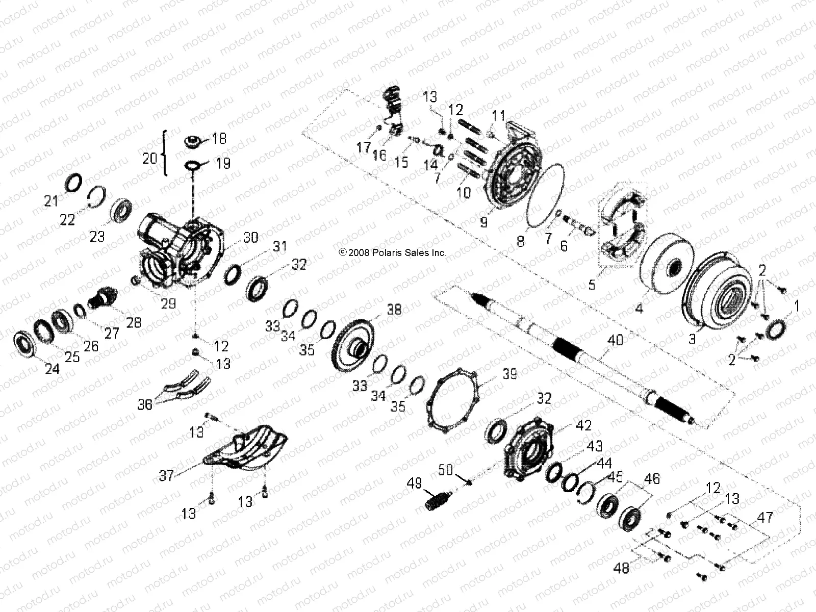 WHEELS | WHEELS, REAR AXLE - A14PB20AF (49ATVAXLE09PHX)