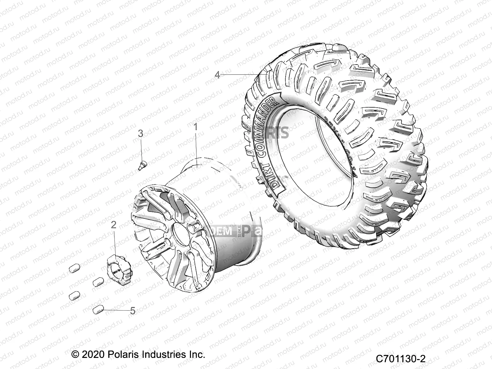 WHEELS | WHEELS, REAR - G21G4E99NW (C701130-2)