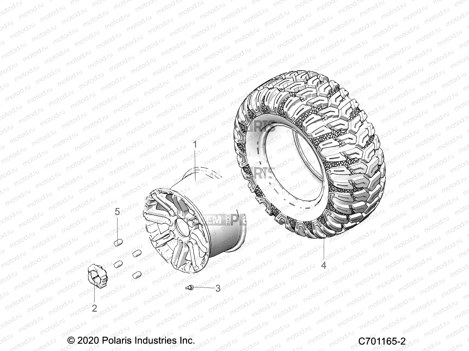 WHEELS | WHEELS, REAR - G21GAB99CM/FM (C701165-2)
