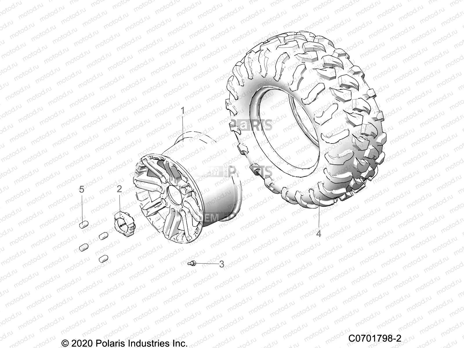 WHEELS | WHEELS, REAR - G21GAD99AC/AW/BC/BW (C0701798-2)