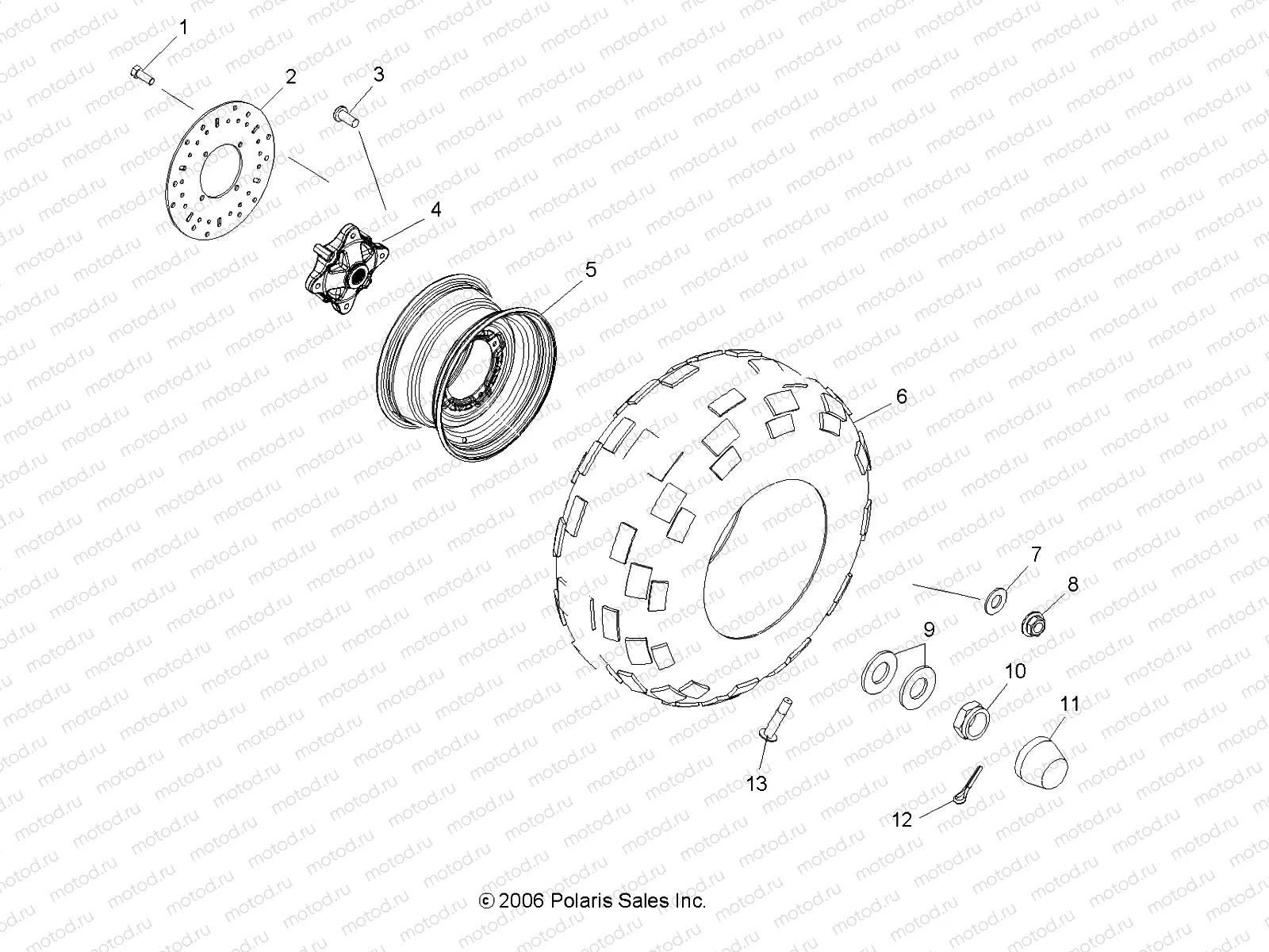 WHEELS | WHEELS, REAR - R08RB50AA (49RGRWHEELRR07500)