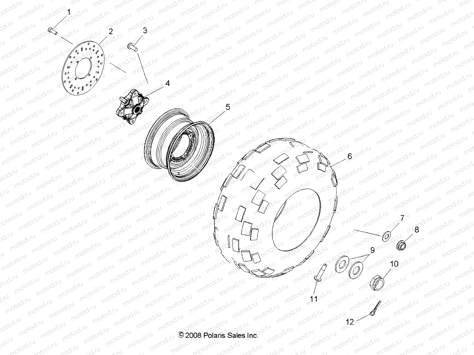 WHEELS | WHEELS, REAR - R09HH50AG/AR (49RGRWHEELRR095004X4)