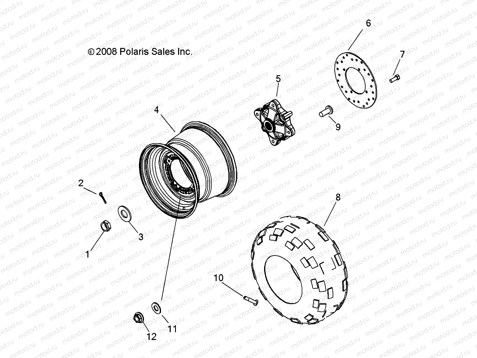 WHEELS | WHEELS, REAR - R09RF68AF/AR/AZ (49RGRWHEELRR097006X6)