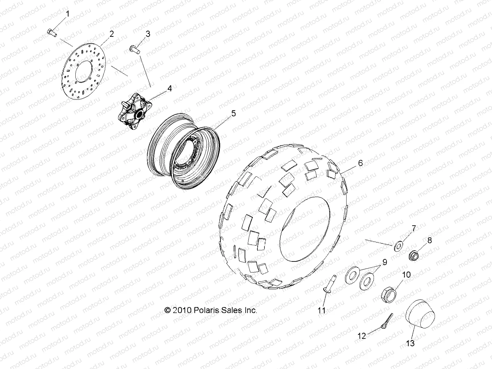 WHEELS | WHEELS, REAR - R11WH50AG/AH/AR (49RGRWHEELRR11500CREW)