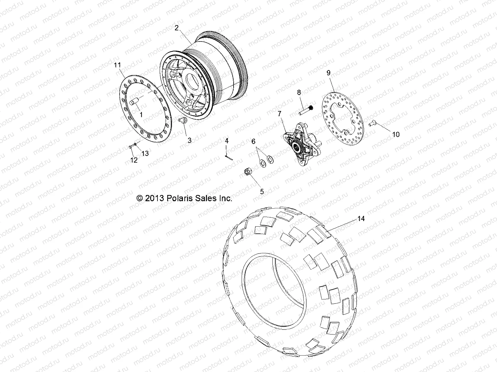 WHEELS | WHEELS, REAR - R13XT9EAL (49RGRWHEELRR13JAGX)