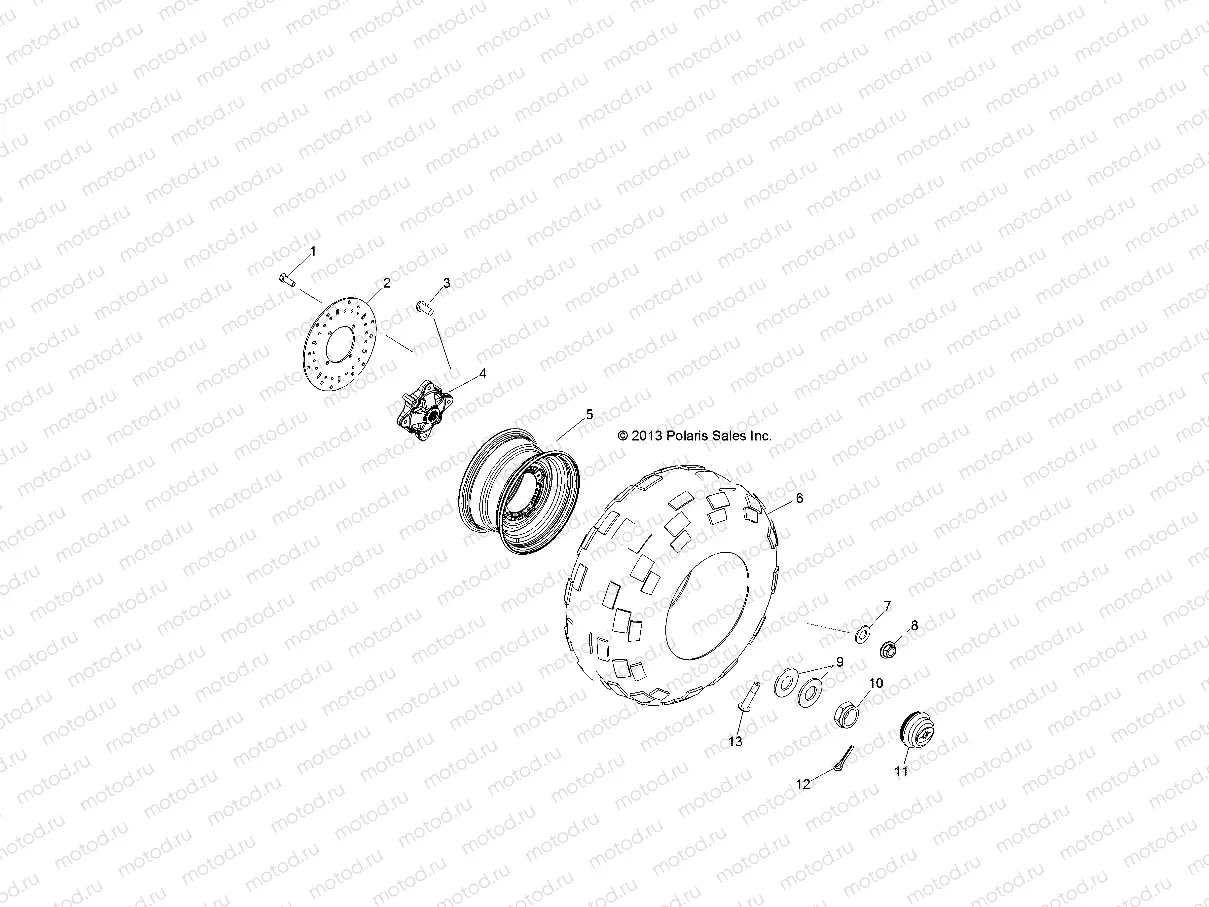 WHEELS | WHEELS, REAR - R14TH76AA/AC/EAS/AAC/ACC/EASC (49RGRWHEELRR14800)