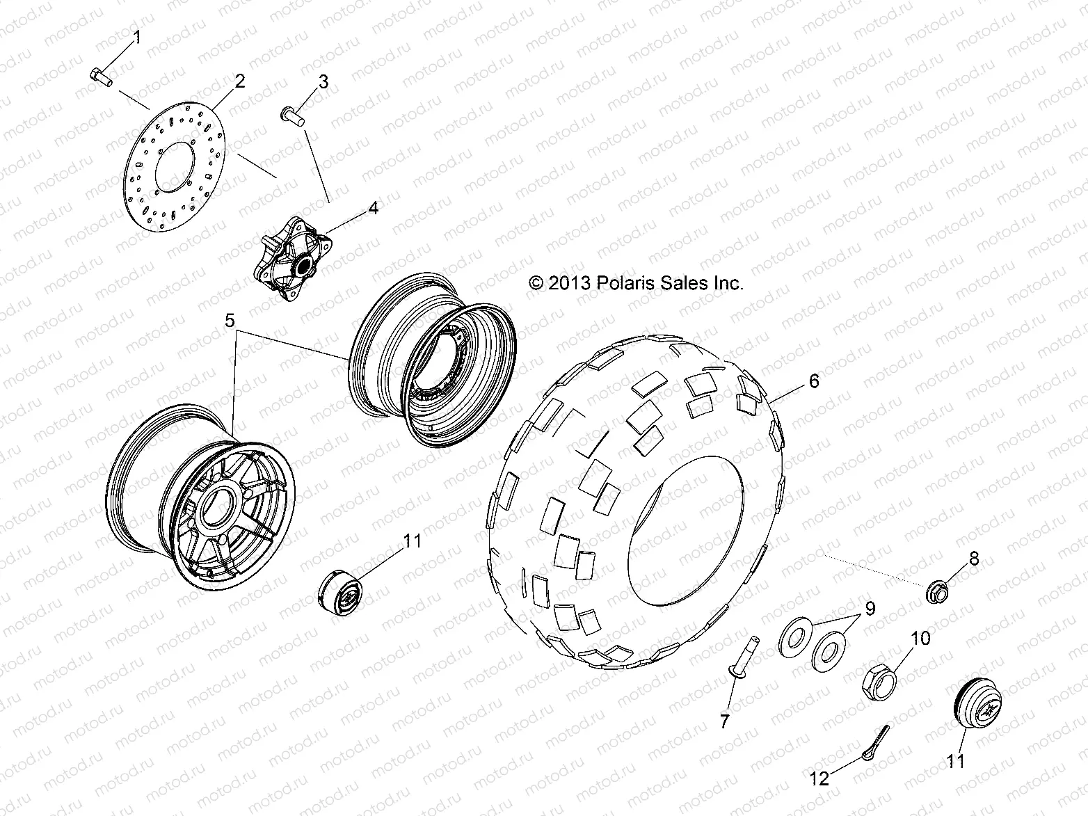 WHEELS | WHEELS, REAR - R14WH88A/9EA ALL OPTIONS (49RGRWHEELRR14CREW)