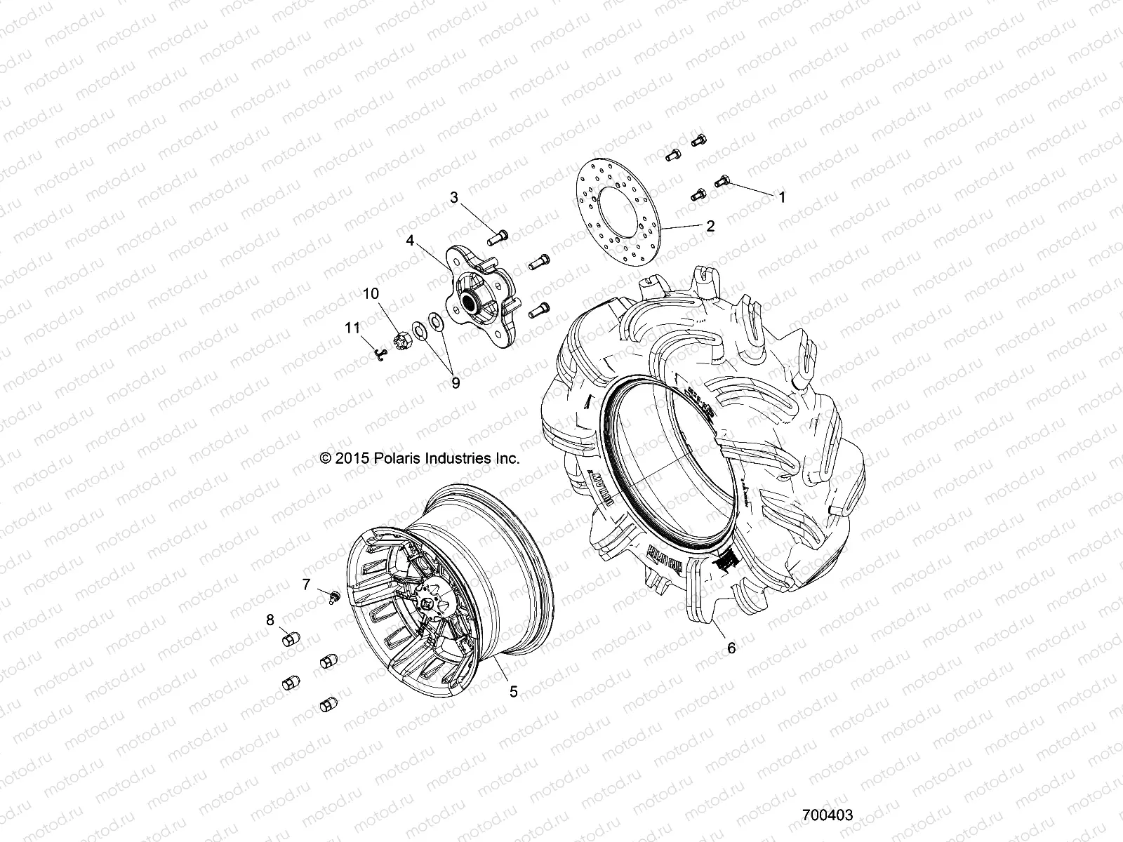WHEELS | WHEELS, REAR - R17RTM99AM/BM (700403)