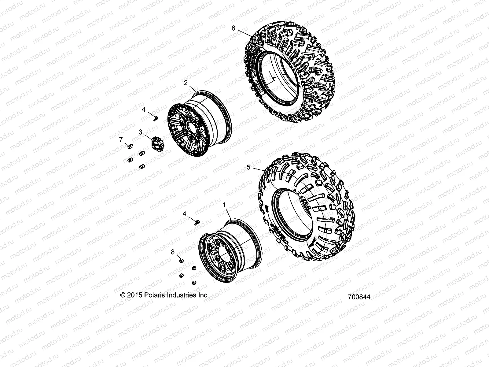 WHEELS | WHEELS, REAR - R19RGE99A2/EAR/EBR/UAF/UBF/UAM/UBM/UA9/UB9/UAL/UBL/KAK/KBK (700844)