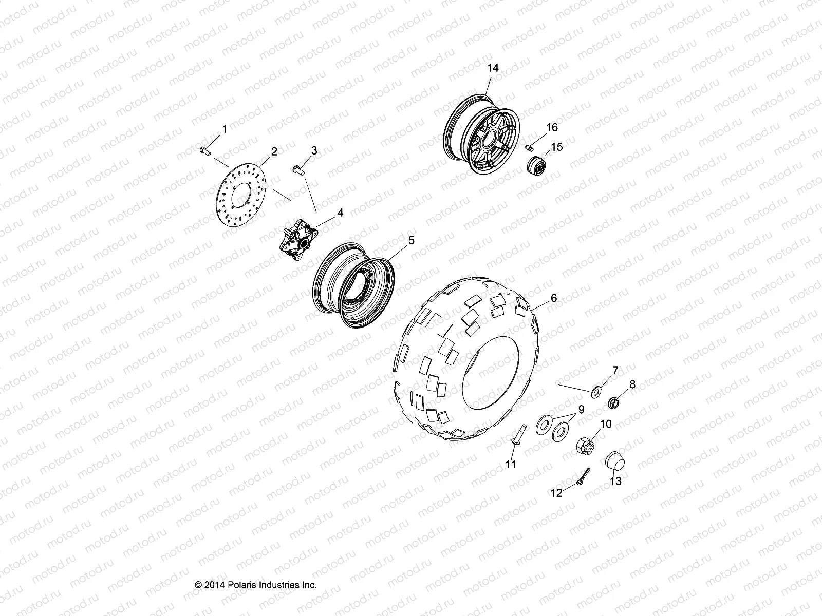 WHEELS | WHEELS, REAR - R19RME57D7 (49RGRWHEELRR14RGR570)
