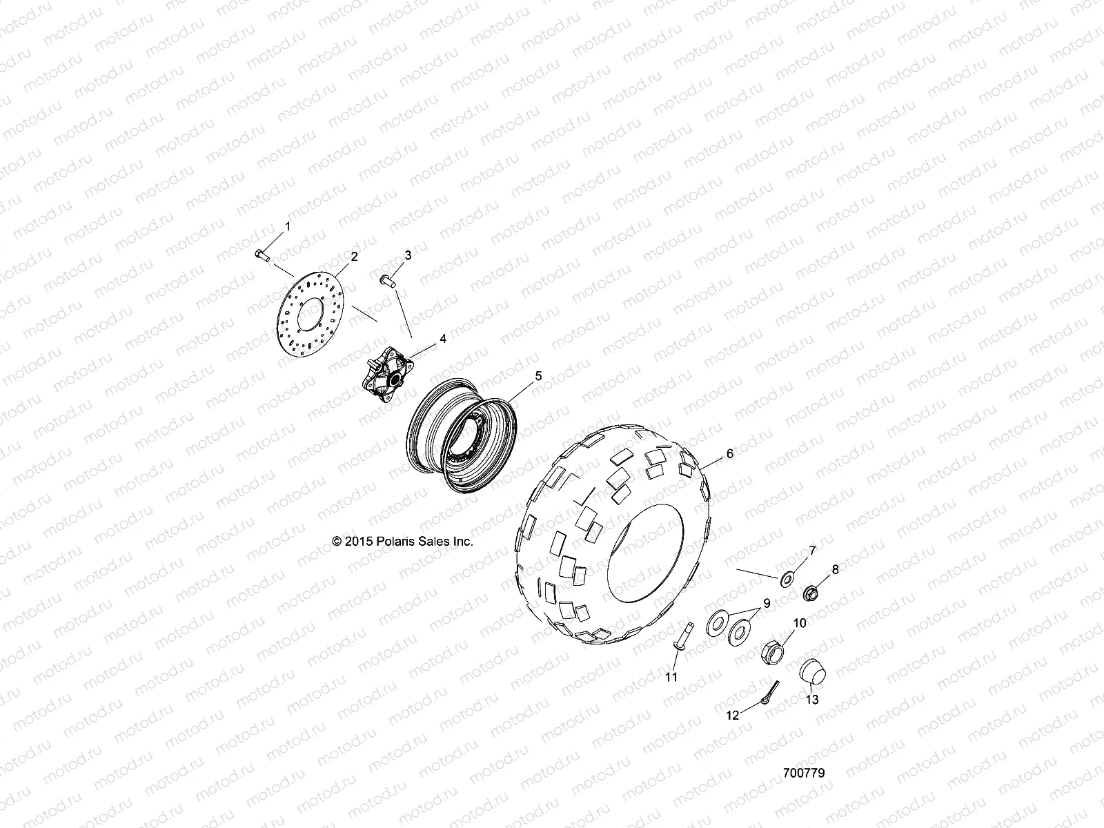 WHEELS | WHEELS, REAR - R20MAA57K1 (700779)
