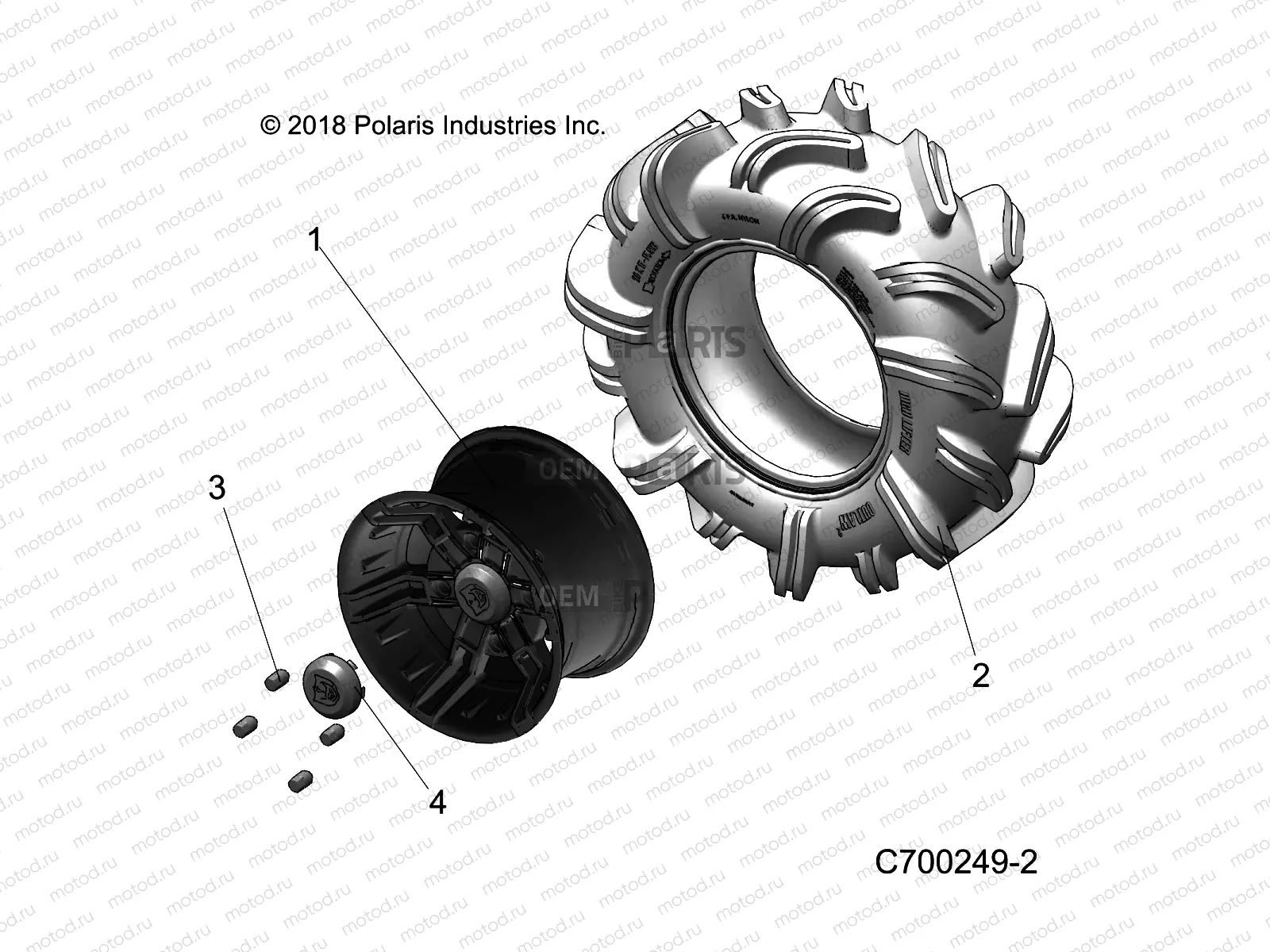 WHEELS | WHEELS, REAR - R20RRM99AL (C700249-2)