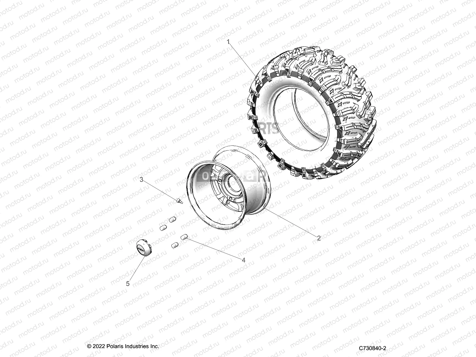 WHEELS | WHEELS, REAR - R23RRED4FA/DA/SD4CA/CK (C700500)