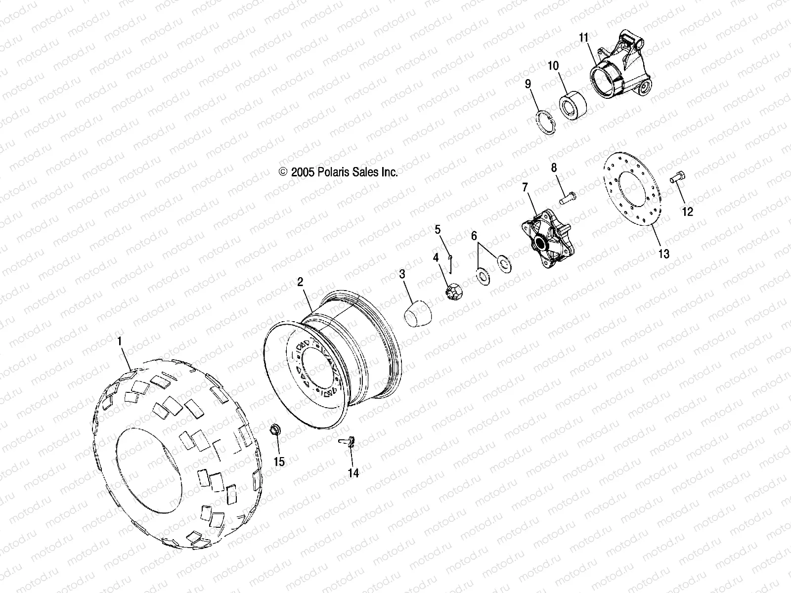 WHEELS | WHEELS, REAR TIRE and BRAKE DISC - A10MH50FX/FF (4999200059920005C08)