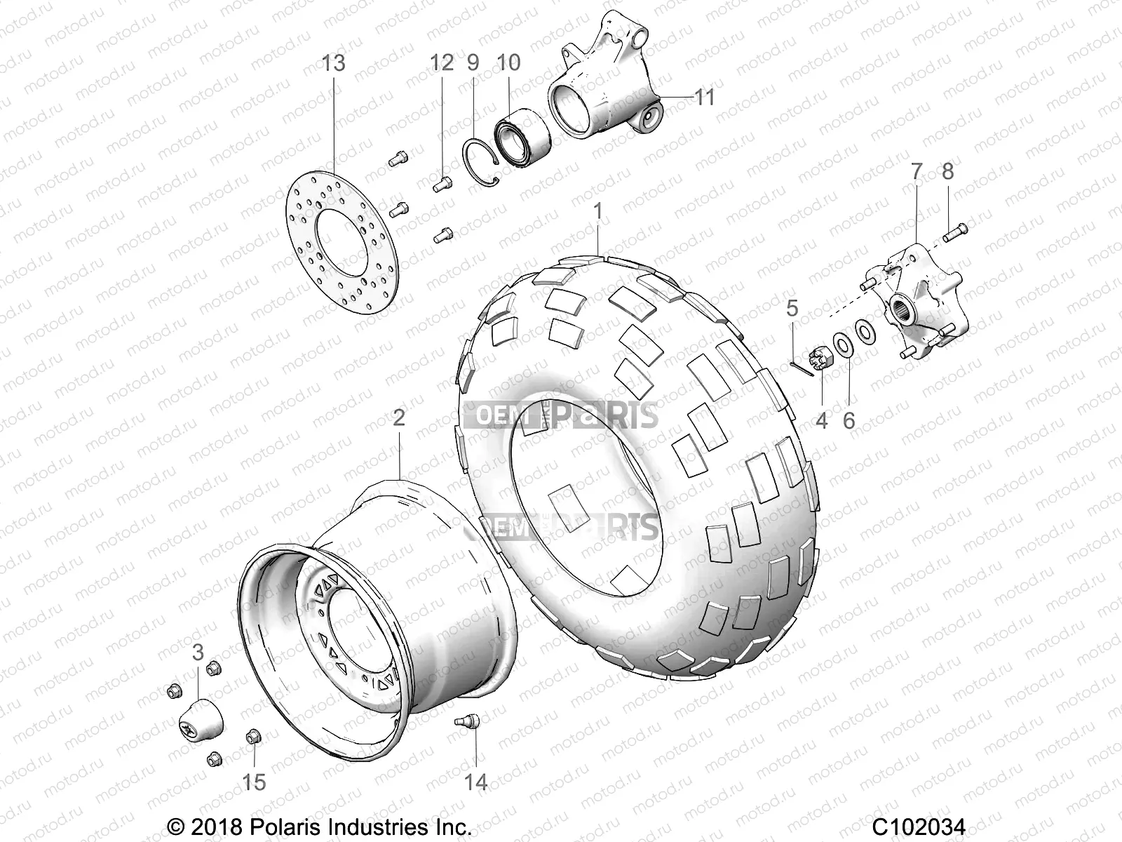 WHEELS | WHEELS, REAR TIRE and BRAKE DISC - A19SEA57F1/SEE57F1/SEE57F2 (C101937)